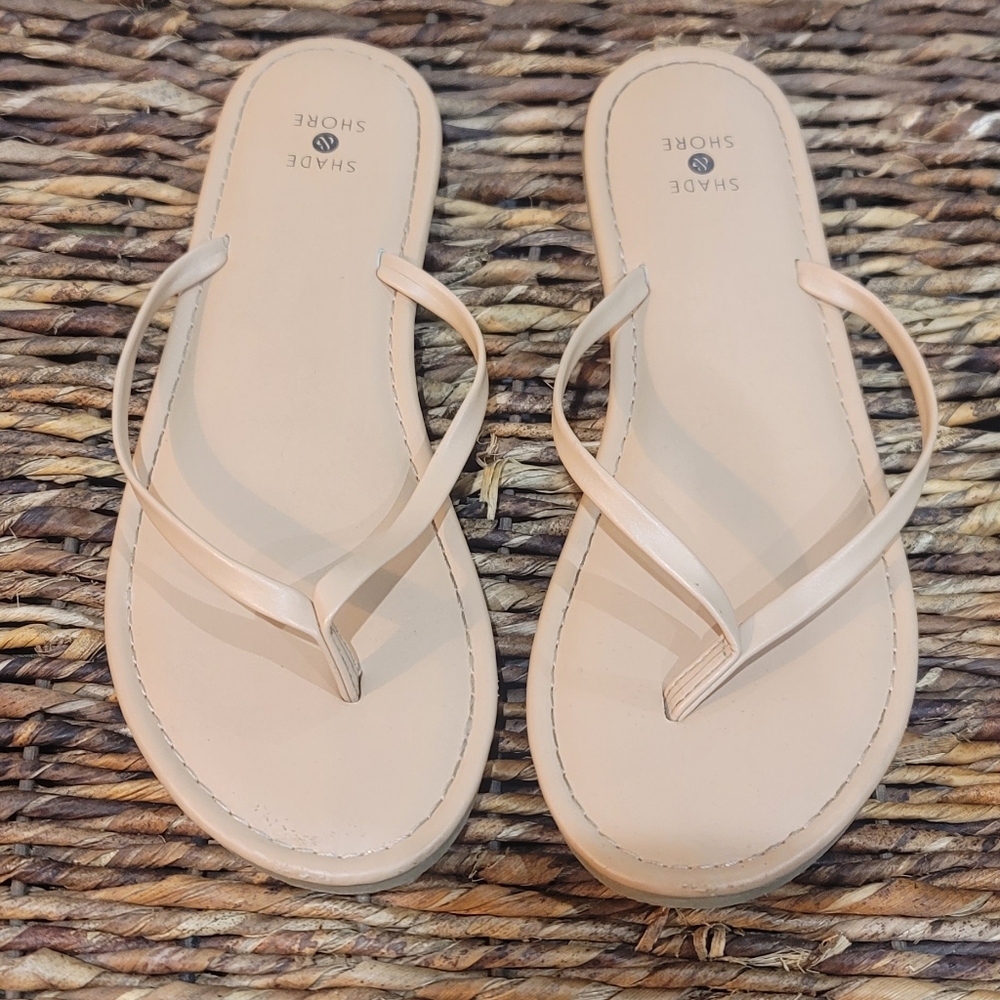 Shade & Shore Cream Minimalist Sandals